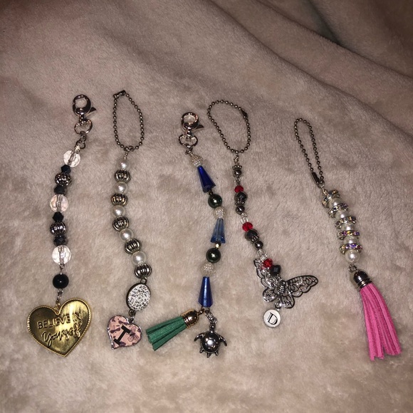Handmade Beaded Keychains or Bag Tag, Jewelry - Picture 5 of 6